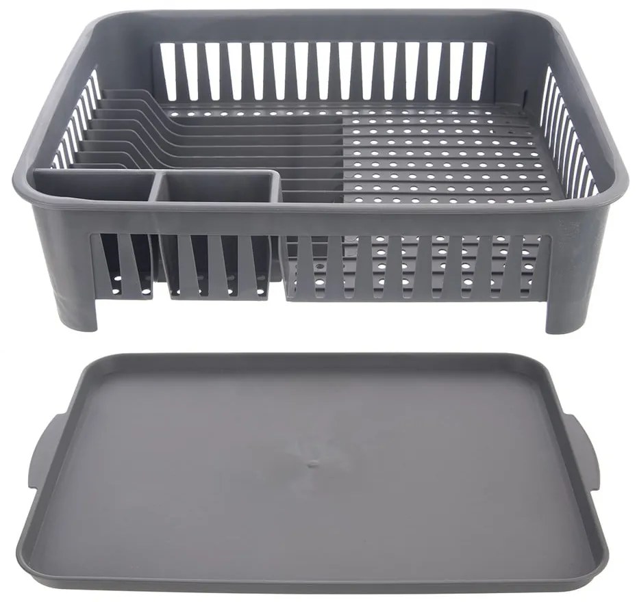 Vassoio di raccolta in plastica grigia - Orion