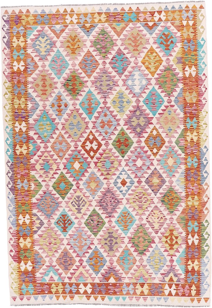 Kilim Tappeto 290x200 (Pakistan) Tessuto A Mano