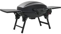 Barbecue e Griglia a Gas Portatile con Fornello Nero cod mxl 27096