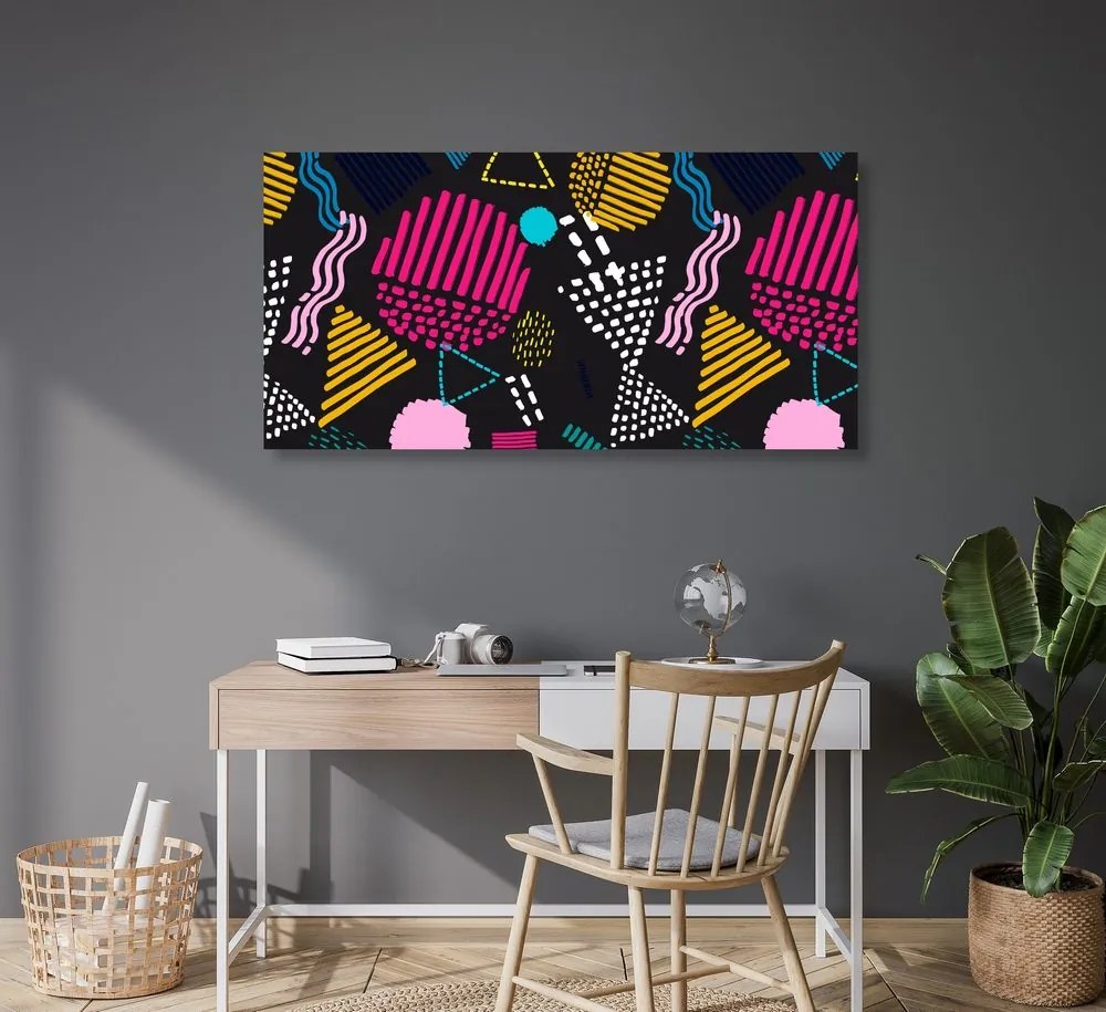 Quadro su tela – Motivo Memphis moderno