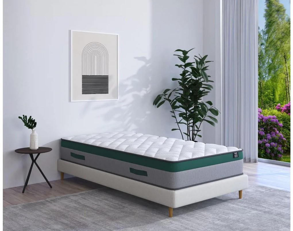 Materasso singolo a molle insacchettate 90 x 190 cm sp.22 cm - PRESTIGE di YSMÉE