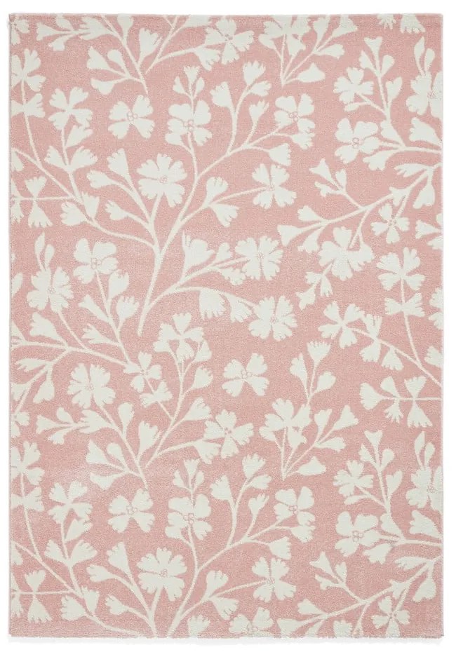 Tappeto in rosa chiaro 160x230 cm Grace Floral – Catherine Lansfield