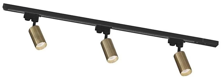 Zuma Line 3552 - Faretto per sistema a binario TUBE 3xGU10/35W/230V nero/oro