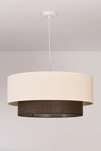 Brilagi - Lampadario LED a sospensione con cavo Stile Boho 3x E27/15W/230V Ø 60 cm crema/marrone