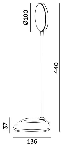 LED Lampada da tavolo ricaricabile dimmerabile VISUA LED/5W/5V 3000-5000K nero