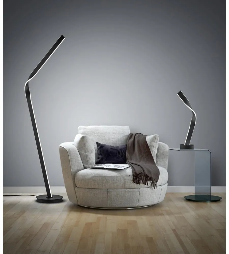 Lampada da tavolo a LED nera con paralume in metallo (altezza 64,5 cm) Cicenza - CINQUE