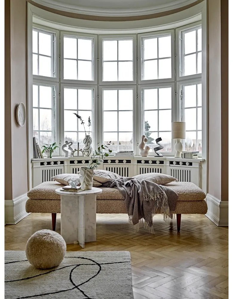 Chaise-longue beige in bouclé Pione - Bloomingville