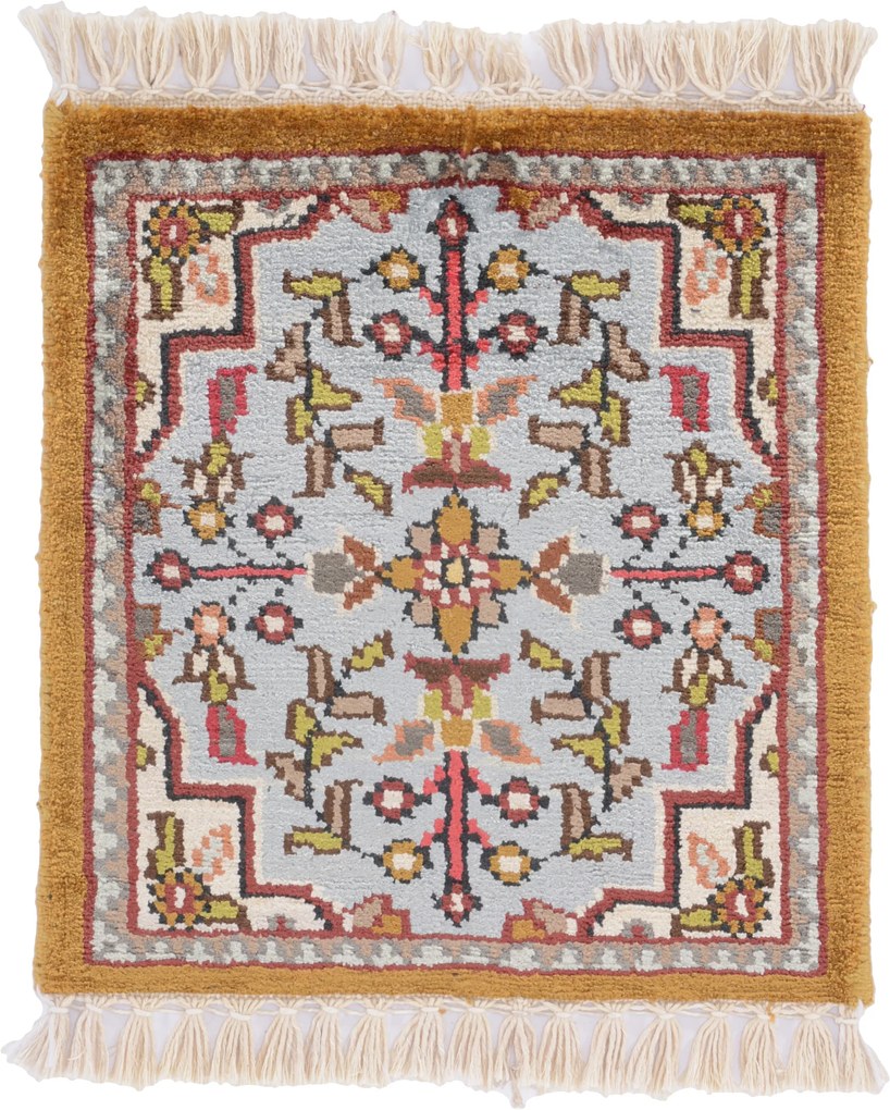Agra Tappeto 30 x 30 (Indian) Annodato A Mano