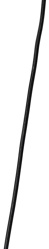 Lampadario oro con vetro ambrato 23 cm oblungo 3 luci - Kevin