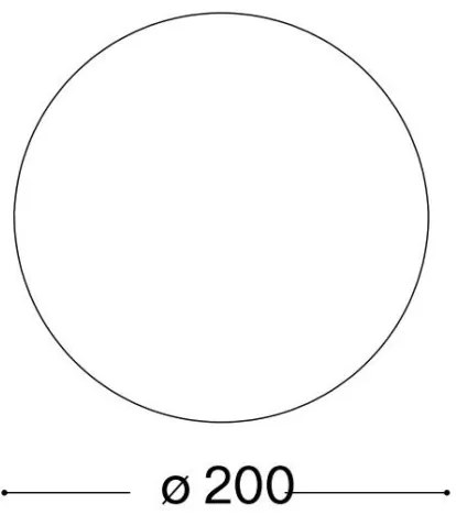 Ideal Lux - Vetro di ricambio universale MAPA per portalampade E27, Ø 20 cm, bianco