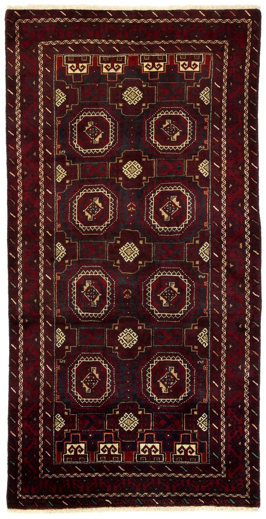 Beluch Tappeto 100 x 200 (Iran) Annodato A Mano