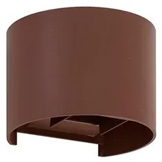 Nivar Round LED Applique da Esterno Rust Brown - Lindby