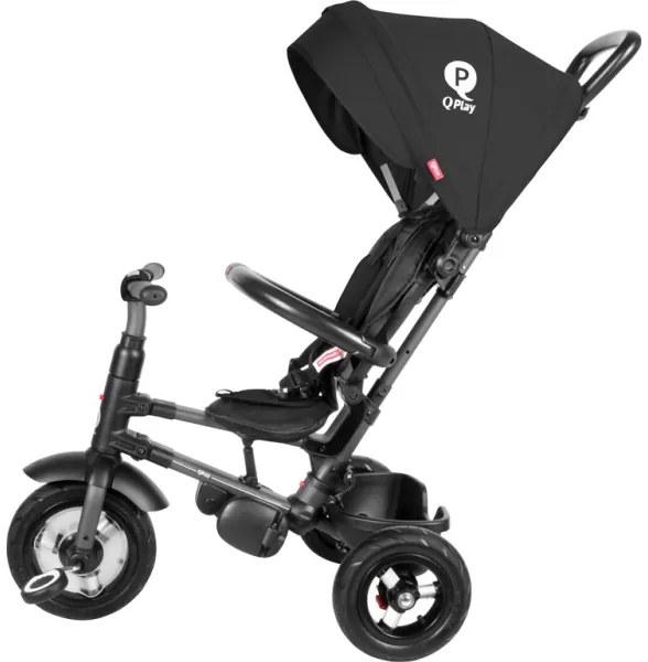 QPlay - Triciclo per bambini 3in1 RITO AIR nero