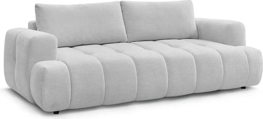 Divano grigio chiaro allungabile e con contenitore 251 cm Fuji – Bobochic Paris