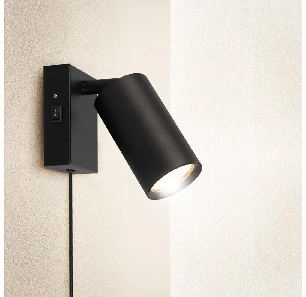 Solight WO3002-B - Lampada da parete CELE 1xGU10/30W/230V, nera