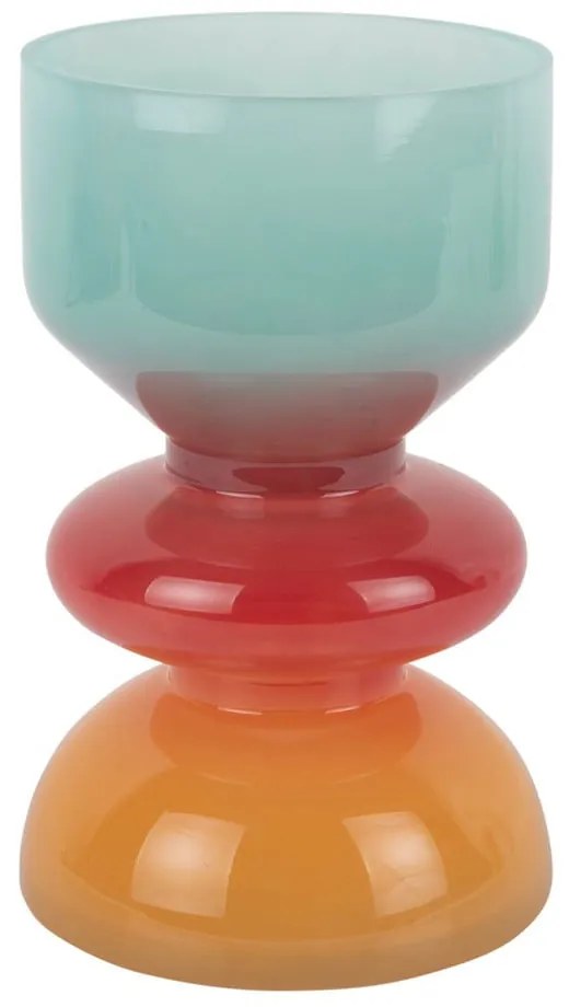 Vaso rosso/blu in vetro (altezza totale 20,5 cm) Summer Vibes – PT LIVING