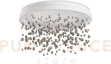 Armony lampadario da soffitto con pendenti in vetro led 3000k 56w 5...