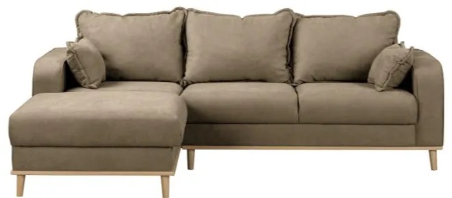 Divano angolare marrone chiaro (angolo sinistro) Beata - Ropez