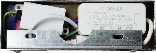 Illuminazione a specchio da bagno LED KLIMT, 8W, 230V, 3000/4000/6000K, 40 cm, IP44, cromo lucido