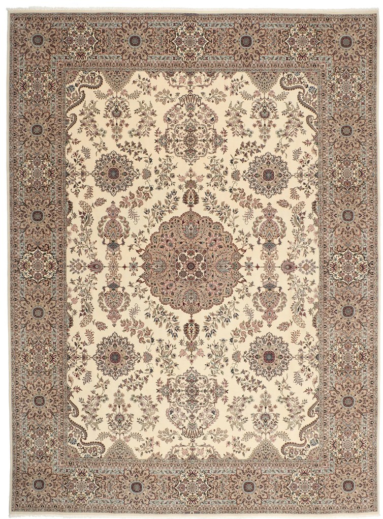 Isfahan Tappeto 300x400 (Iran) Annodato A Mano