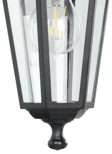 EGLO 22467 - Applique da esterno LATERNA 4 1xE27/60W nero