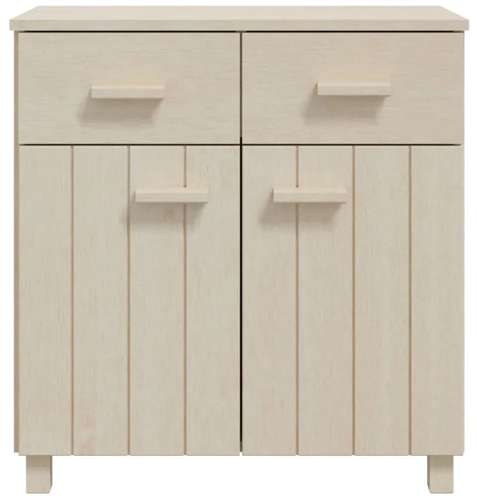 Credenza hamar miele 79x40x80 cm in legno massello di pino