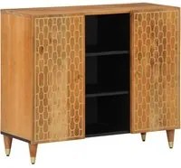 Credenza 90x33x75 cm in Legno Massello di Mango 358312