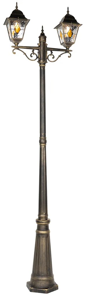 Lanterna da esterno vintage oro antico 240 cm 2 luci - Antigua