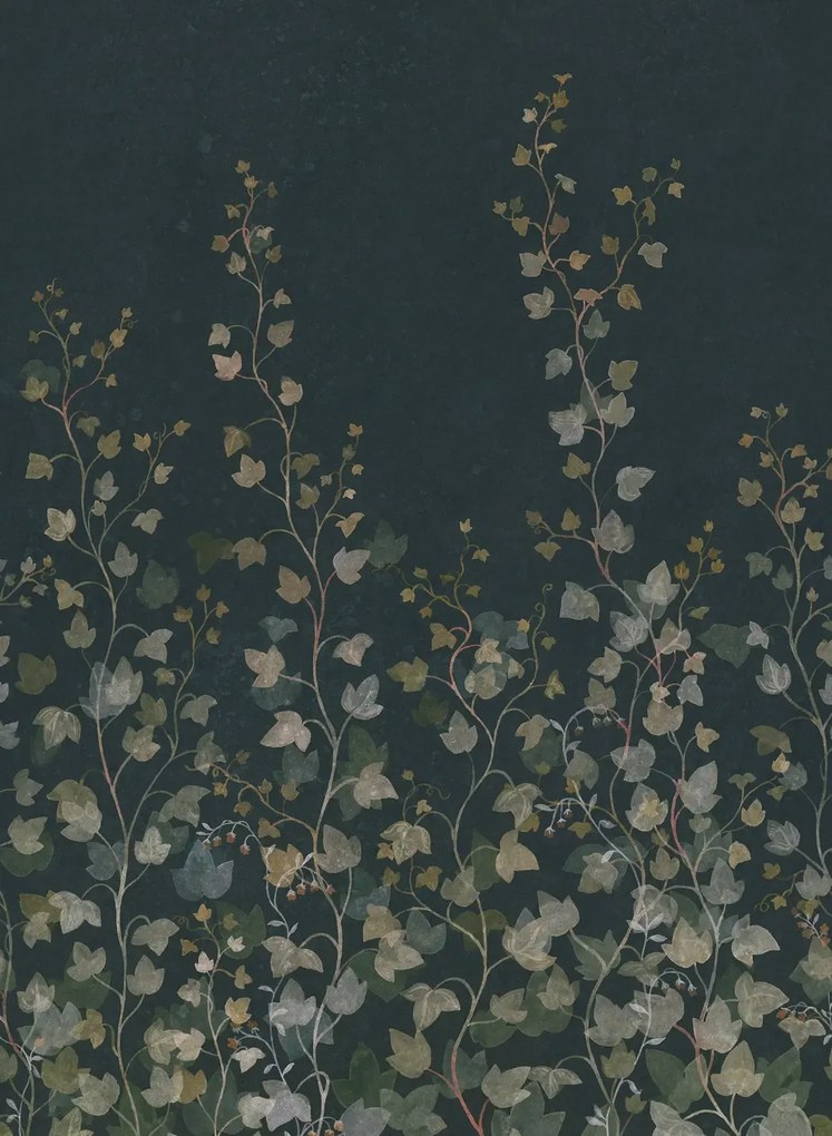 Sandberg Carta da parati panoramica Ivy - Midnight & Blue