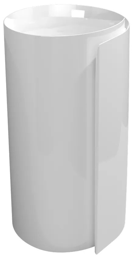 Flaminia Monoroll MR44P lavabo a colonna 44 cm a parete in ceramica bianco