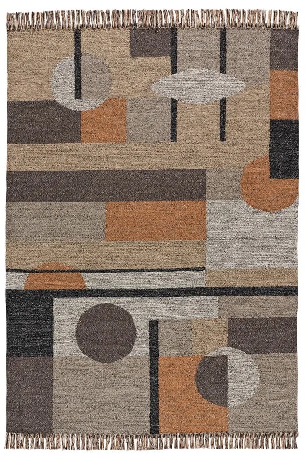 Tappeto in cotone riciclato lavabile/tessuto a mano 120x170 cm Chandia – Universal