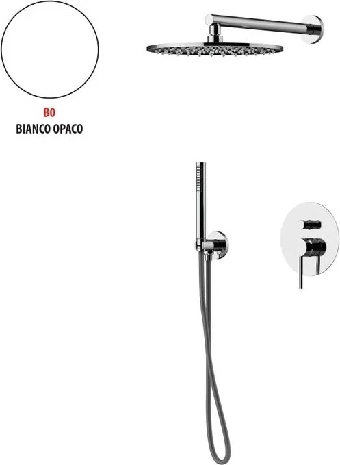 Kit incasso doccia Circle Two bianco