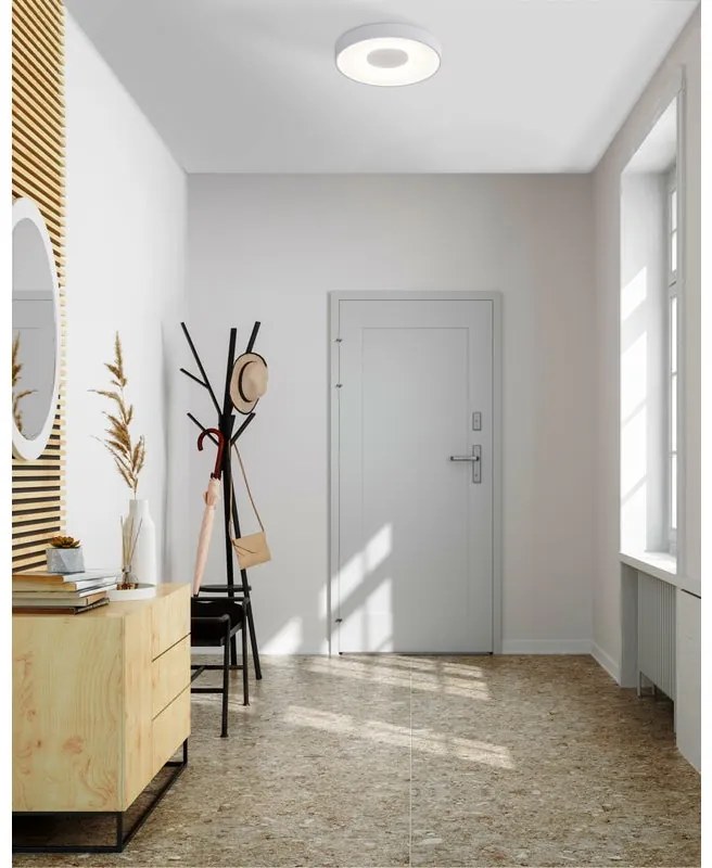 Plafoniera LED moderno Coin, bianco Ø 38 cm dimmerabile, 2500 lumen MANTRA
