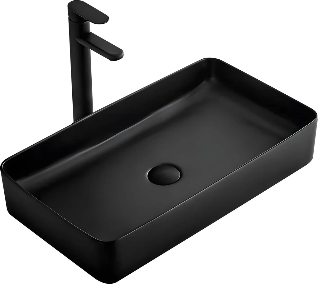 Lavabo da appoggio Denis BLACK MAT