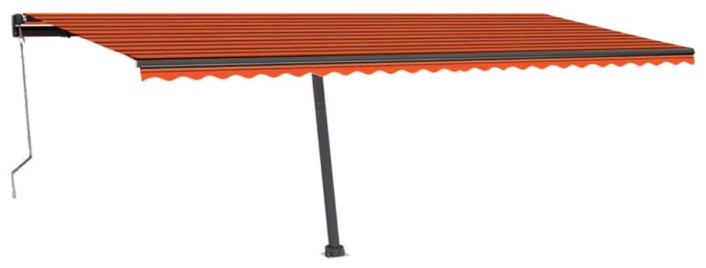 Tenda da Sole Autoportante Automatica 600x300cm Arancio Marrone