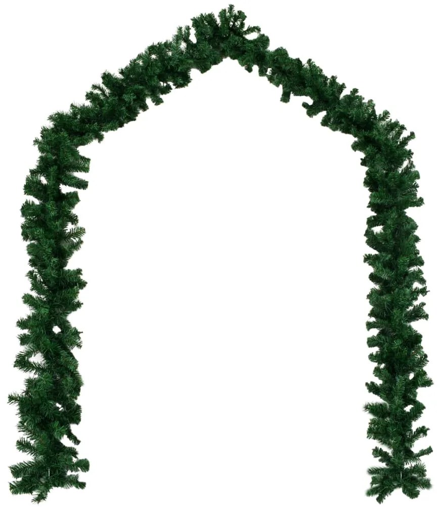 Ghirlande Natalizie 4 pz 270 cm PVC con Palline e Decorazioni, Verde / Incluse