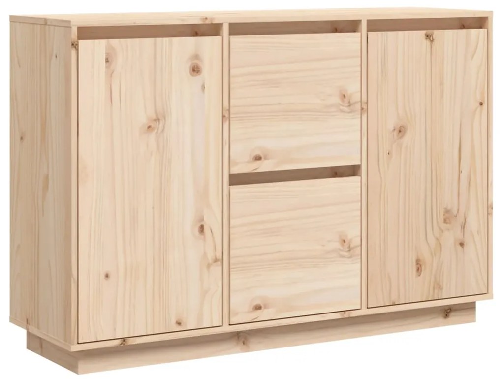 Credenza 110x34x75 cm in legno massello di pino