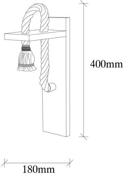 Applique EREBOS 1xE27/40W/230V