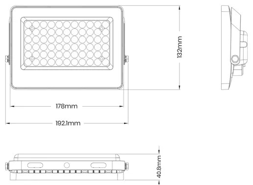 Riflettore LED with a solar panel FOCUS 60W/10000 mAh 3,2V 6000K IP65 + T