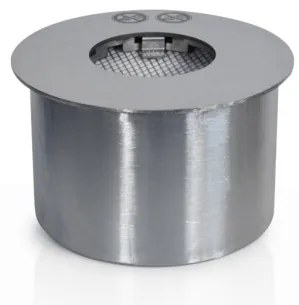 Bruciatore tondo per camino a bioetanolo biocamino inox 2 lt d.20 cm