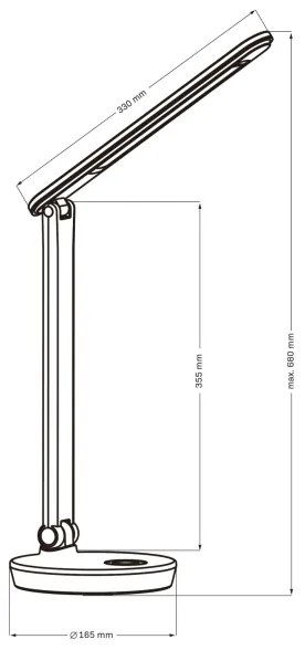LED RGBW Lampada da tavolo touch dimmerabile NEPTUN LED/7W/230V bianco