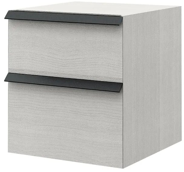 Estensione per mobile da bagno Moon 2 cassetti bianco L 45 x H 46 x P 46 cm