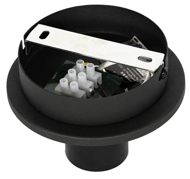 Plafoniera orientale nera con bambù naturale 30 cm - Pua