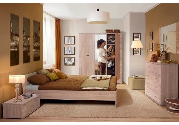 Comodino THEMO 29x63 cm rovere sonoma