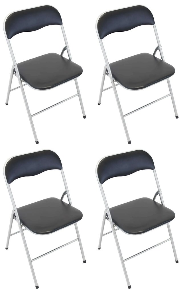 LUCIE - sedia pieghevole salvaspazio set da 4 opaca