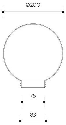 Brilagi - HARBOR Paralume universale di ricambio per E27, Ø 20 cm, oro