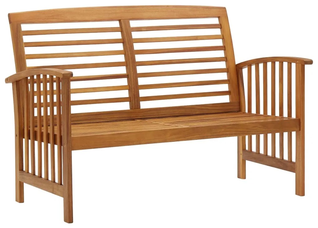 Set Divani da Giardino 5 pz in Legno Massello di Acacia