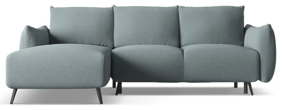 Divano angolare azzurro (con penisola a sinistra) Malie – Makamii