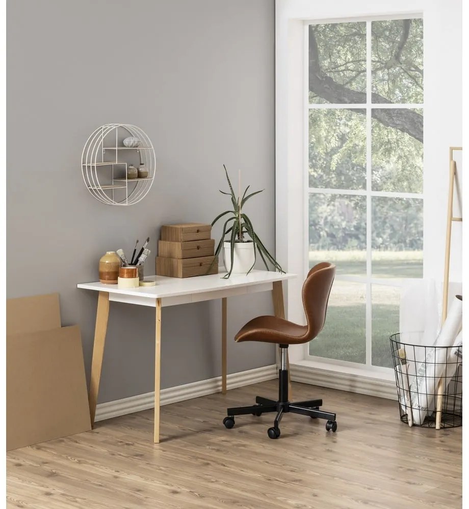 Sedia da ufficio marrone cognac Batilda - Actona