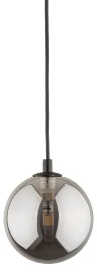 Lampadario su filo per sistema a binario TRACER 1xG9/8W/230V nero/fumé nero